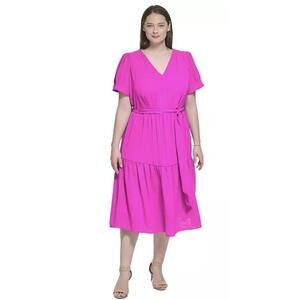 DKNY Pink Midi dress